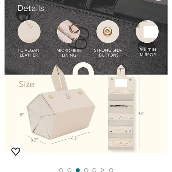 Travel jewelry organizer NWT - Picture 2 of 3